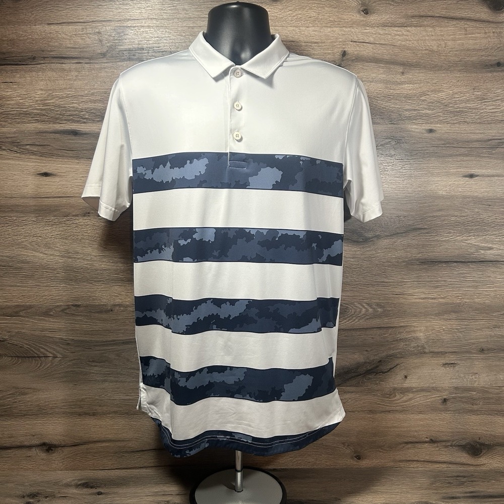 Puma Volition America Men's Small Light Gray‎ golf polo shirt